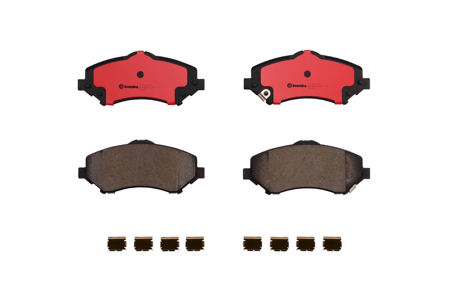 VW Disc Brake Pad Set - Front (Ceramic) 7B0698151F - Brembo P11025N